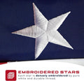 American Flags, for Outside, 10X15 American Flag, USA Flag, Heavy Duty Nylon, US Flag Outdoor, Embroidered Stars, Sewn Strip, American Flags