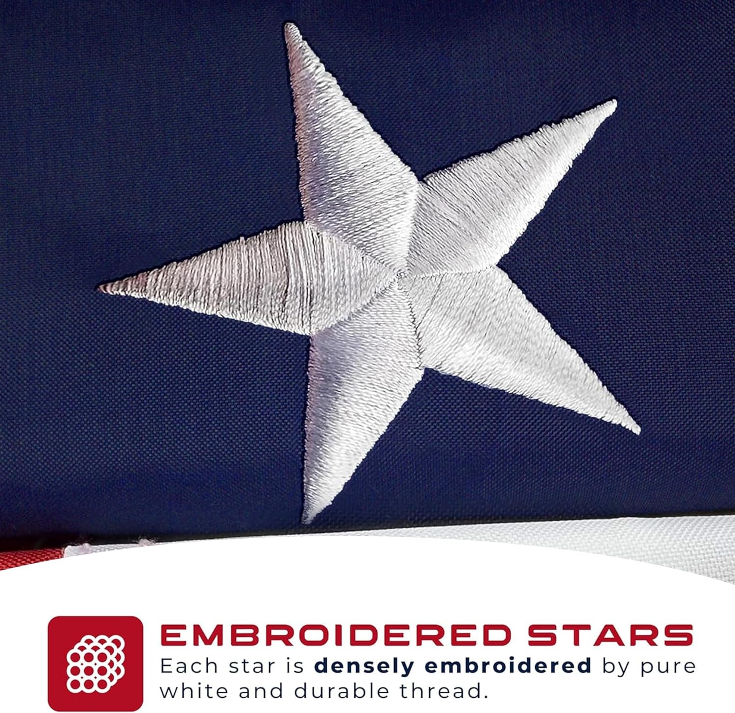 American Flags, for Outside, 10X15 American Flag, USA Flag, Heavy Duty Nylon, US Flag Outdoor, Embroidered Stars, Sewn Strip, American Flags