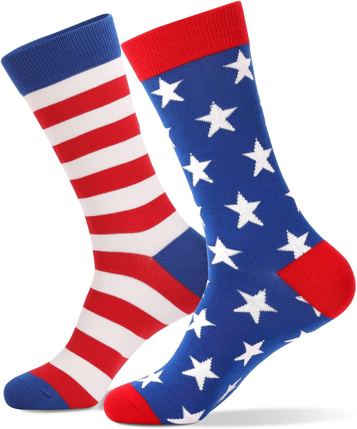 American Flag Socks for Men or Women 4Th July Middle Socks Star and Stripe Patriotic Freedom Day Gifts