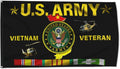 U.S. Army American UNITED STATES Amry Vietnam Veteran Flag - UV Fade Resistant Double Printed and Double Stitched 150D Polyester 3X5Ft Banner (UNITED STATES Amry Veteran)