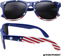 Grinderpunch 2 Pairs Bulk American Sunglasses USA Flag Classic Patriot