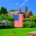 HOOSUN Garden Flag Stand, Premium Garden Flag Pole Holder Black Metal Powder-Coated Weather-Proof Paint, 37.8