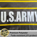 US Army Military Flag 3X5 Outdoor Made in USA Double Sided- American United States Army Star Black Flags 3 Ply Heavy Duty Fade Resistant Banner for Outdoor Indoor Garage Wall