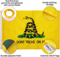 Anley Fly Breeze 3X5 Foot Don'T Tread on Me Flag - Vivid Color and Fade Proof - Canvas Header and Double Stitched - Flags Polyester with Brass Grommets 3 X 5 Ft