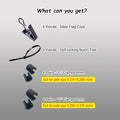 Garden Flag Clips and Stoppers,Tiger Clip and C Clamp(For 6Mm&8Mm Rod),Anti Wind Accessories for Garden Flag Holder
