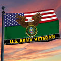 U.S. Army Vetran American Eagle Flag - UV Fade Resistant Double Printed and Double Stitched 150D Polyester 3X5Ft Banner (Army American Eagle)
