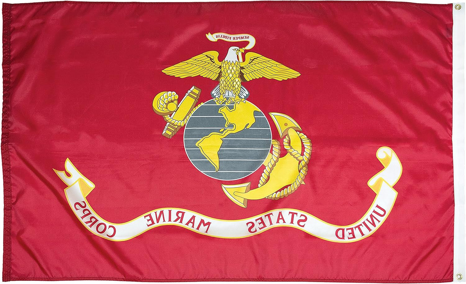 U.S. Marine Corps Nylon Military Flag, Made in the USA, 3X5'