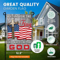 Patriotic Garden Flag - 12.5 X 18 Inch Double-Sided Printing 4Th of July Garden Flag - Premium Seasonal Welcome Banner and Outdoor Decor for House Porch, Lawn, Yard - Suits Standard Stands