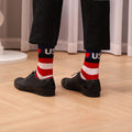 ZXGXLAW American USA Flag Socks Funny Men Women 4Th July Middle Star and Stripe Patriotic Freedom Day Gifts