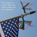 MEIHONG Solar Flag Pole Light, Solar Powered Flag Lights Outdoor Dusk to Dawn for Outdoor 1-1.2