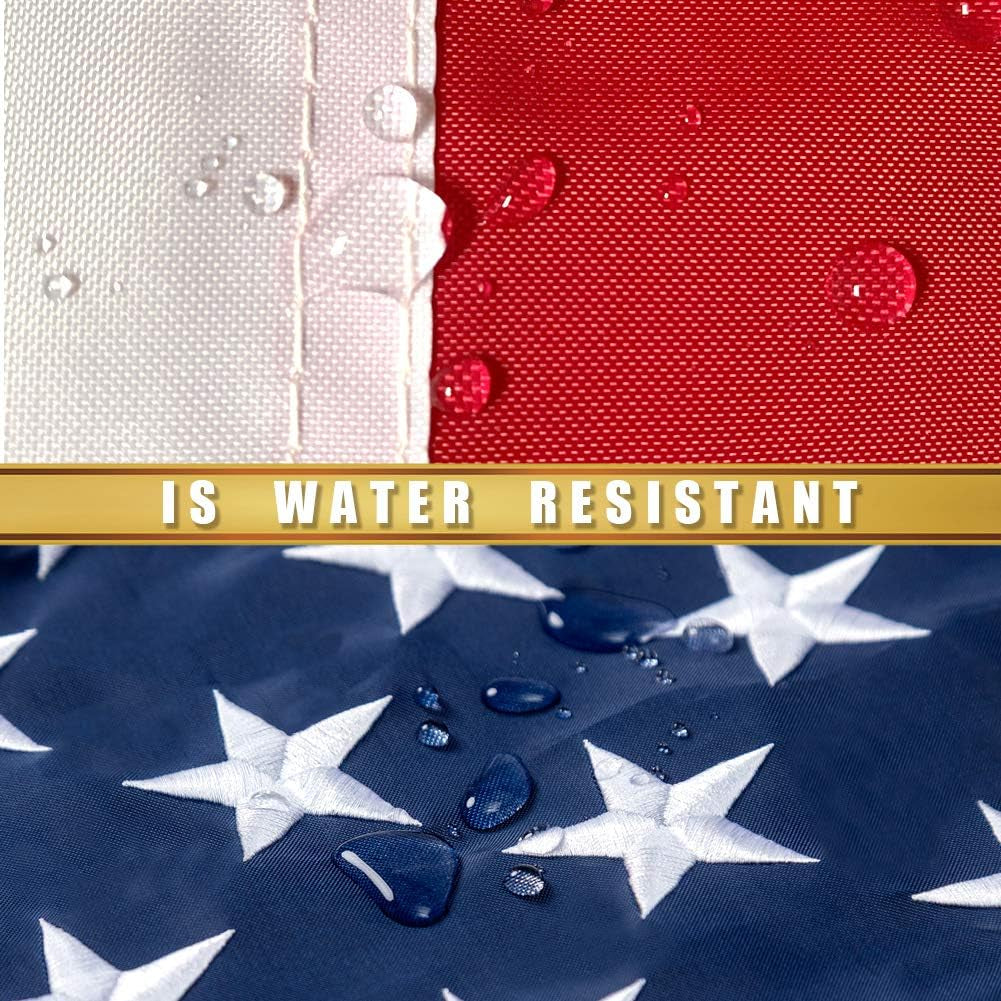 American Flags for outside 2.5X4 Heavy Duty 2.5X4 American Flag Outdoor Heavy Duty USA Flags US Flags 2.5X4 Made in USA High Wind with Embroidered Durable Waterproof Last Long