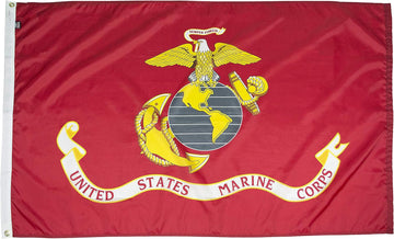 U.S. Marine Corps Nylon Military Flag, Made in the USA, 2X3'