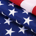 American Flag 3X5 Outdoor 150D - 100% in USA Premium US Flag 3X5 Ft 150D, American Flags for outside 3X5, USA Flag with Luxury Embroidered Stars, Brass Grommets (3X5 FT American Flag 150D)