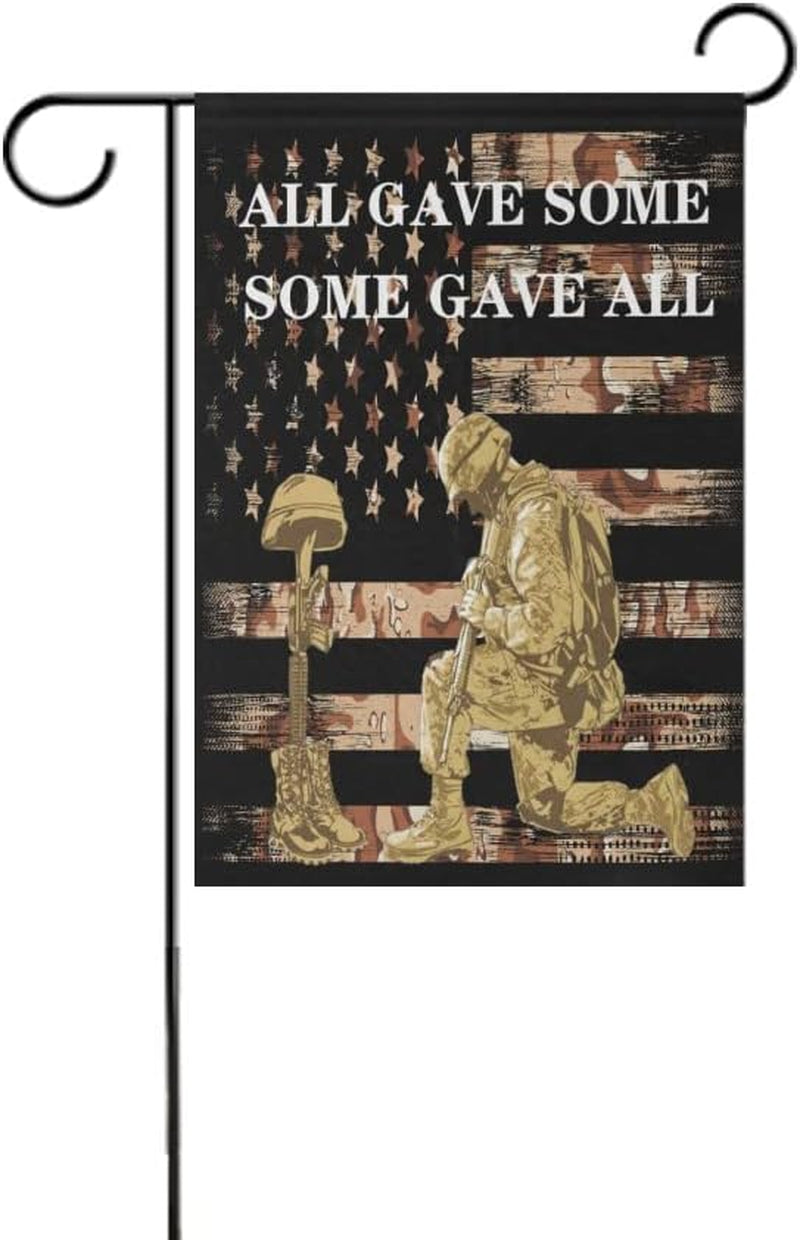 Wamika Memorial Day Garden Flag Thank You American Military Soldiers Double Sided Flags 12" X 18" American Flag Independence Day 4Th of July Patriotic Free Flag Banner Yard Outdoor Porch Decorations