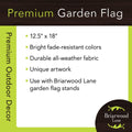 Stars and Stripes Patriotic Garden Flag Fireworks 12.5