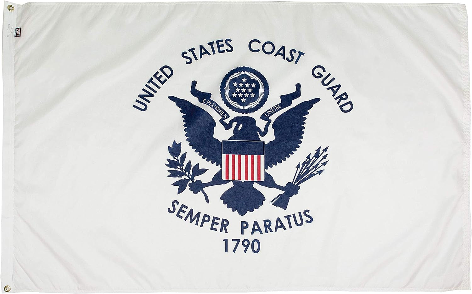 U.S. Coast Guard Nylon Military Flag, Made in the USA, 2X3'