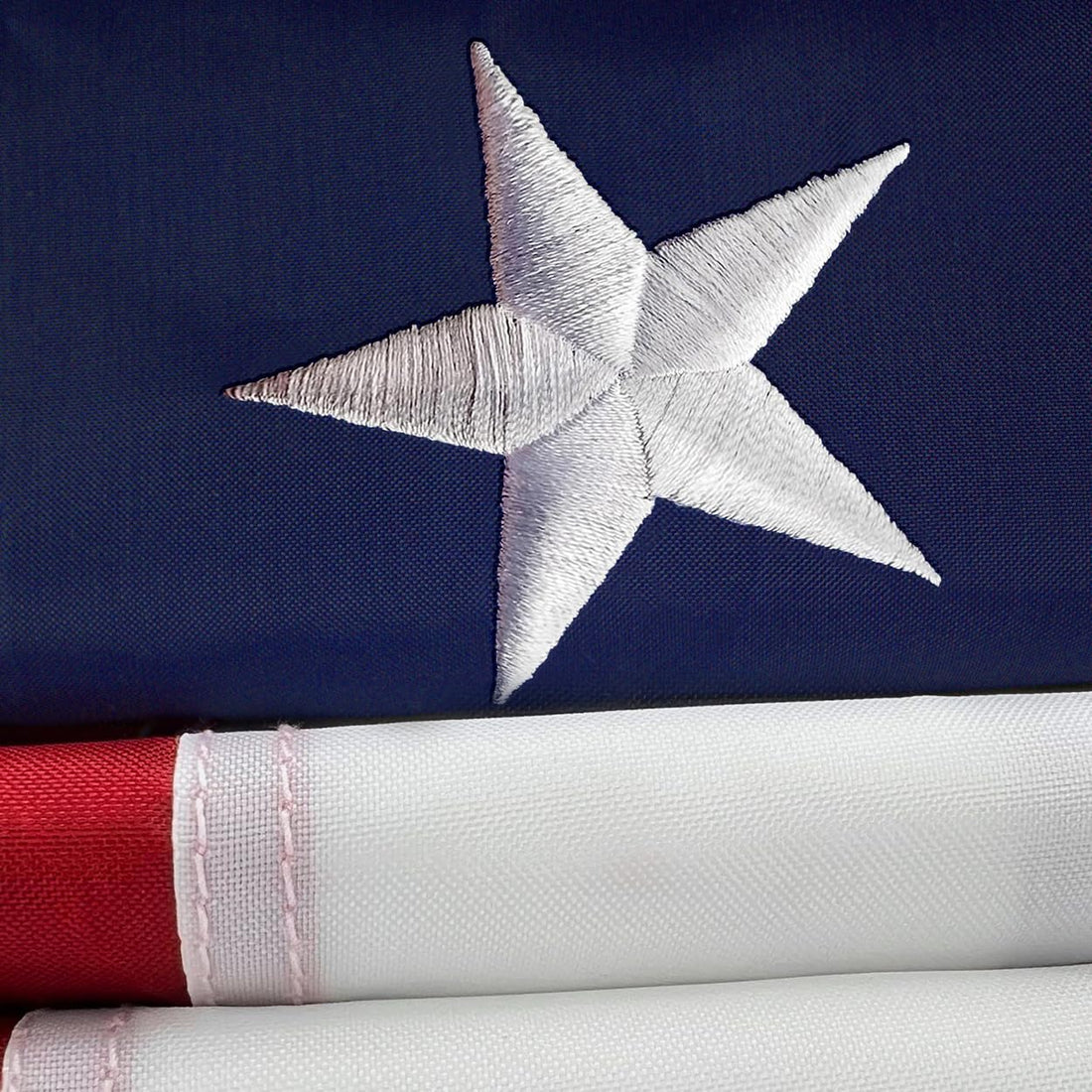 American Flags, for Outside, 10X15 American Flag, USA Flag, Heavy Duty Nylon, US Flag Outdoor, Embroidered Stars, Sewn Strip, American Flags