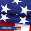 American Flag 2.5X4 FT Outdoor Heavy Duty - Premium USA Flag 2.5X4 Ft - US Flag with Embroidered Stars and Sewn Stripes (Premium 2.5X4 FT USA Flag)