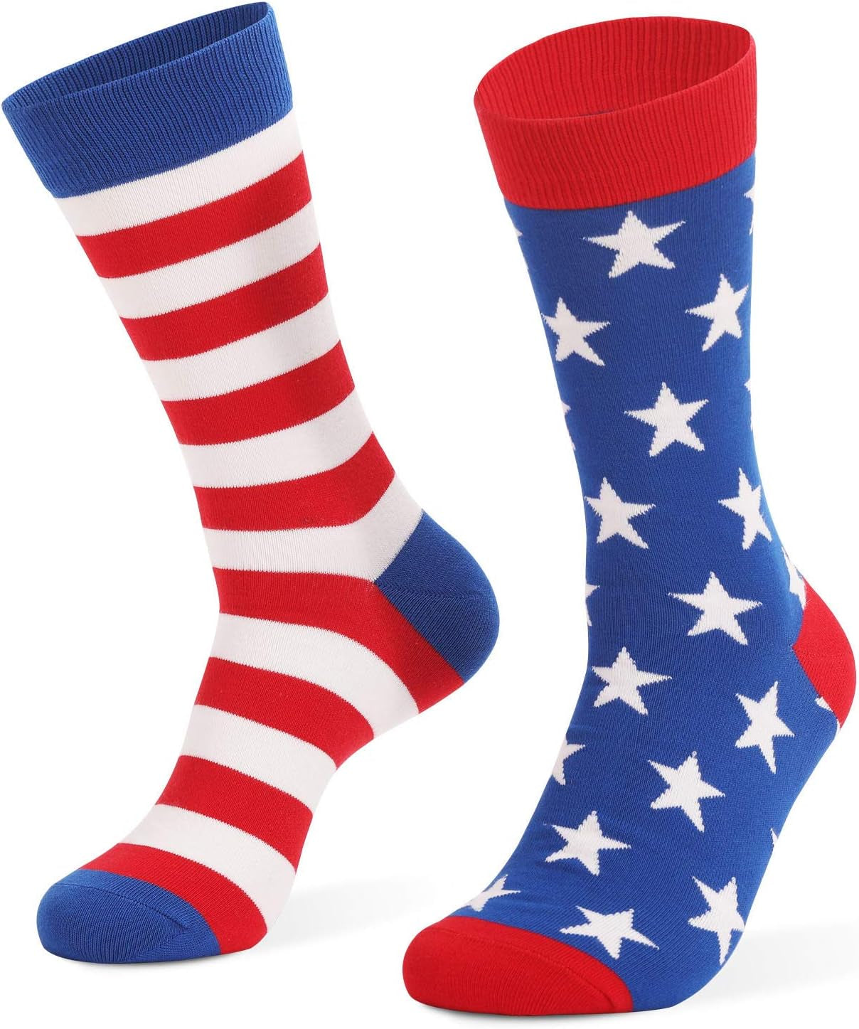 American Flag Socks for Men or Women 4Th July Middle Socks Star and Stripe Patriotic Freedom Day Gifts