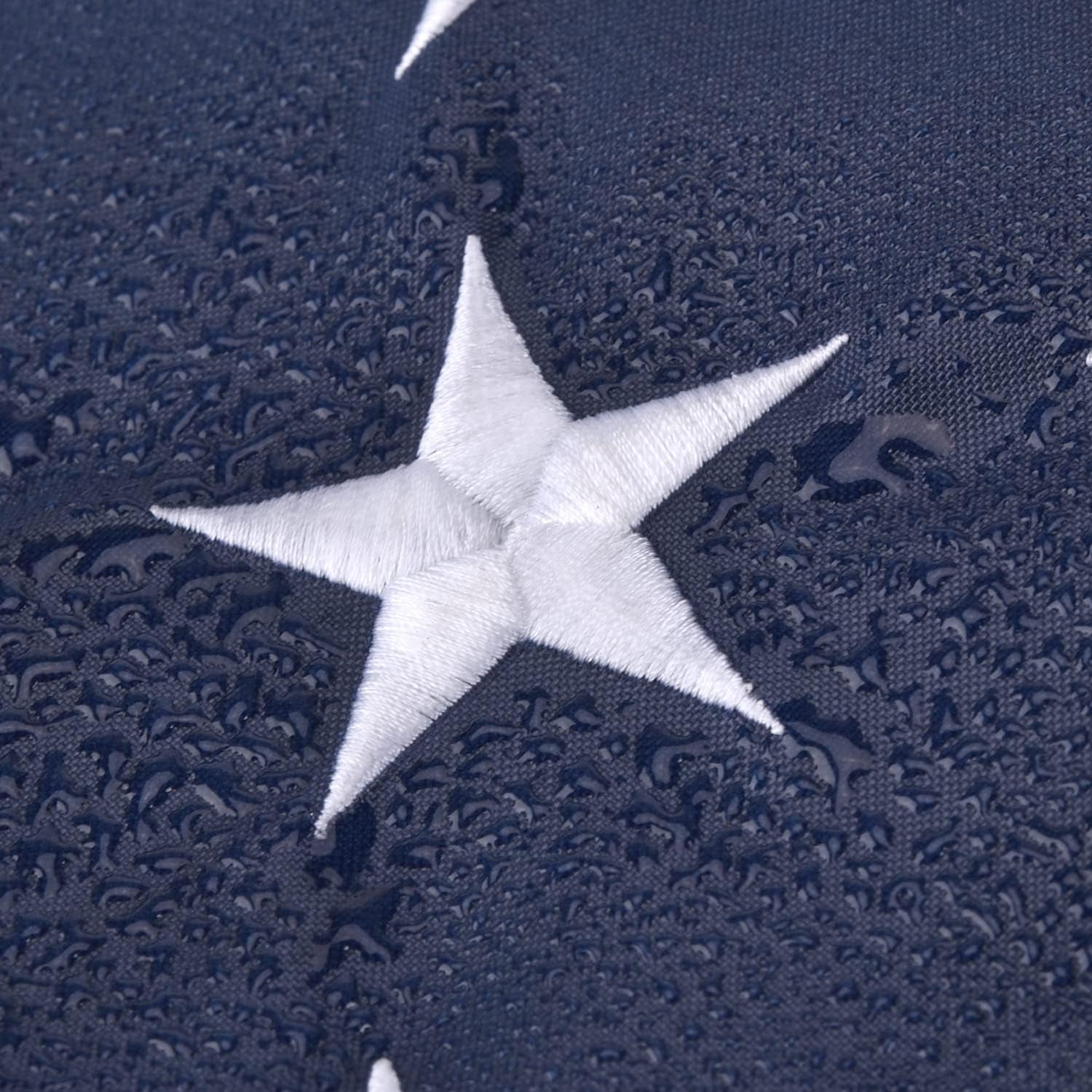 American Flag 10X15 FT, US Flag Made in USA High Wind with Embroidered Stars, Sewn Stripes, Brass Grommets, Durable USA Flag Outdoor Outside