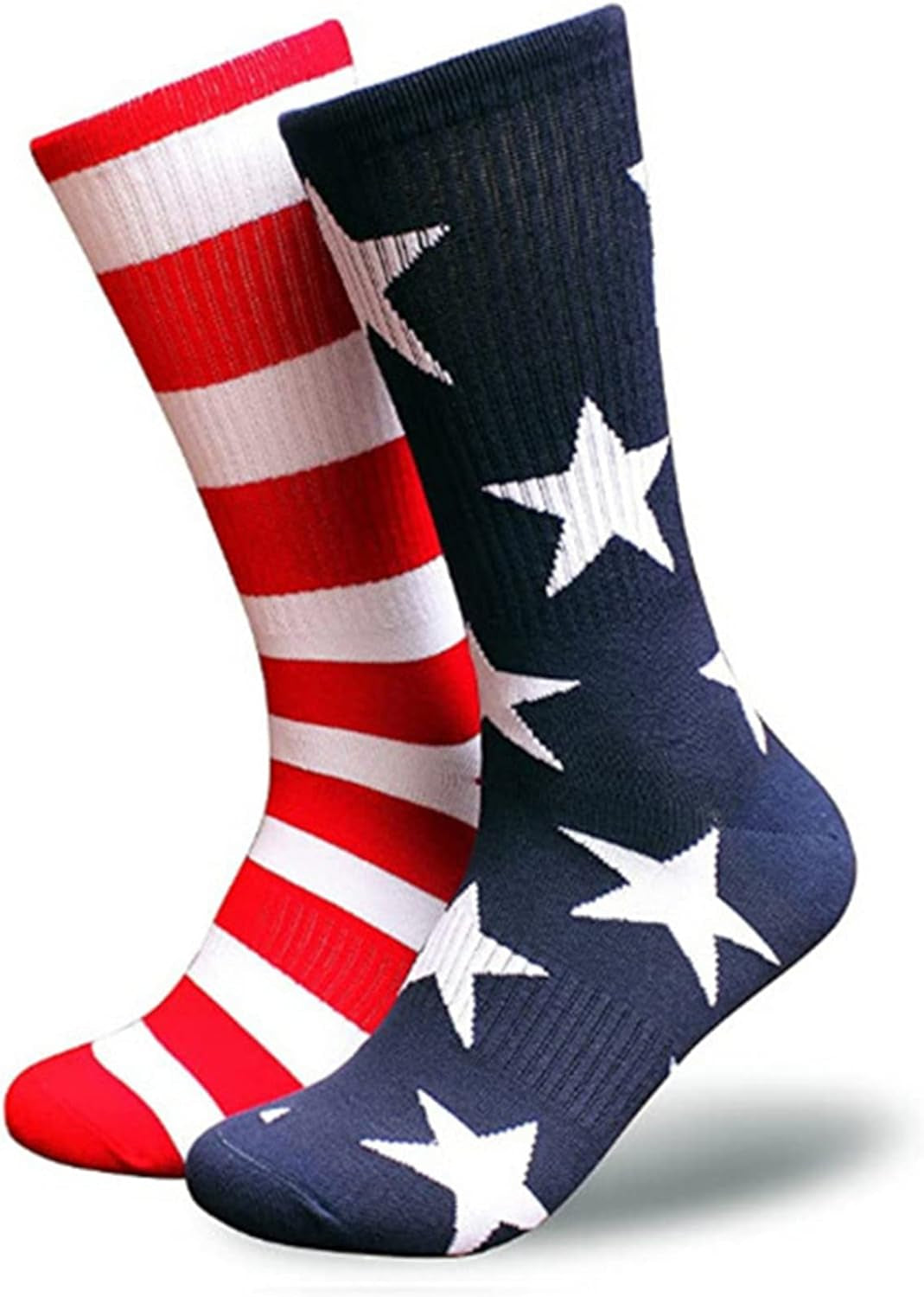 American Flag Socks for Men or Women 4Th July Middle Socks Star and Stripe Patriotic Freedom Day Gifts