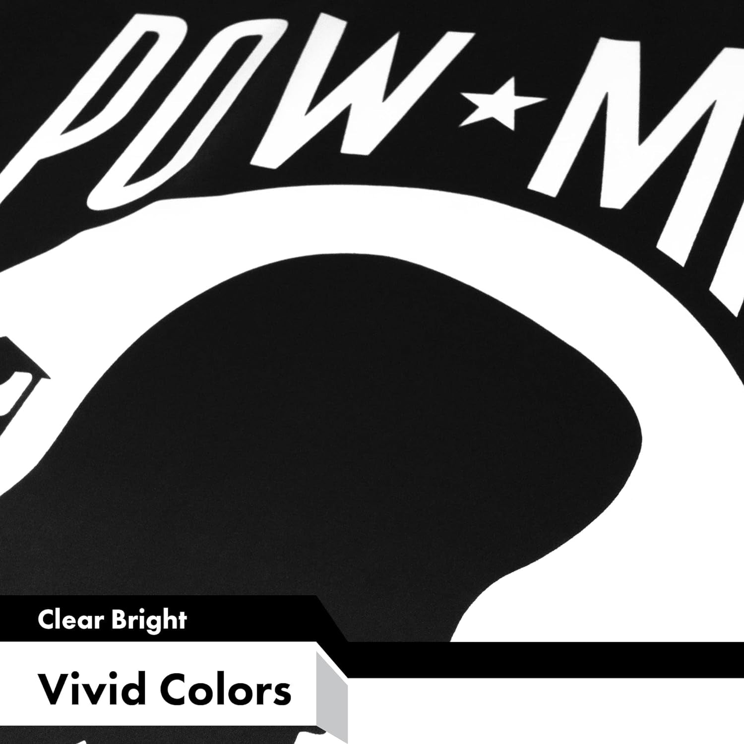 G128 POW MIA Flag | 3X5 Ft | Liteweave Pro Series Printed 150D Polyester | Indoor/Outdoor, Vibrant Colors, Brass Grommets, Thicker and More Durable than 100D 75D Polyester
