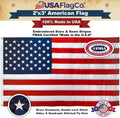 American Flags for outside 3X5 - USA Flag Co. American Flag 3X5 Heavy Duty Outdoor Made in USA with Embroidered Stars and Sewn Stripes, This US Flag Is an American Made Flag