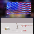 PUHONG (New) American Flag Lights, 420 LED USA Flag Net Lights, Outdoor Waterproof Patriotic Ornaments for Independence Day National Day July 4Th Memorial Day Christmas New Year Party Yard Decoration