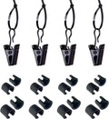 Garden Flag Clips and Stoppers,Tiger Clip and C Clamp(For 6Mm&8Mm Rod),Anti Wind Accessories for Garden Flag Holder
