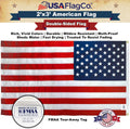Stars and Stripes American Flag by USA Flag Co. (Made in USA) the BEST 2.5X4 Embroidered Stars and Sewn Stripes United States Flags - 2.5 X 4 Ft.
