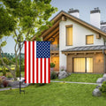 Garden Flag Stand Banner Flagpole, Black Wrought Iron Yard Garden Flag Pole - Holds Flags up to 12.5