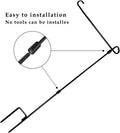 Garden Flag Stand Holder Iron Garden Flag Pole 36.5*X16.5Inch with Flag Stopper and Clips Display Garden Season Flag for Yard Decroate Your Garden