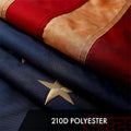 G128 Betsy Ross Tea-Stained Flag | 3X5 Ft | Toughweave Pro Series Embroidered 420D Polyester | Historical Flag, Embroidered Design, Indoor/Outdoor, Brass Grommets