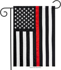 Thin Red Line Garden Applique & Embroidered Flag 12.5