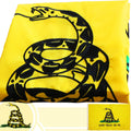 Anley Everstrong Series Embroidered Don'T Tread on Me Flag 3X5 Feet - Embroidery & Heavy Duty Canvas Header - 4 Rows of Lock Stitching - Gadsden Tea Party Nylon Flags with Brass Grommets