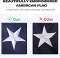 American Flag 3X5 Outdoor Heavy Duty, Embroidered Stars Flag the Strongest Longest Lasting Thicken Nylon Tough Durable 3X5 Ft American Flag American Flag 3X5 Best in Usa Quality High Nice Flag,Well