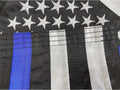 Homissor Thin Blue Line Flags 12X18 Outdoor - Embroidered Stars Police Boat Flag, Heavy Duty Back the Blue Flag Stripe Blue Line Lives Matter Flags Banner with 2 Brass Grommets