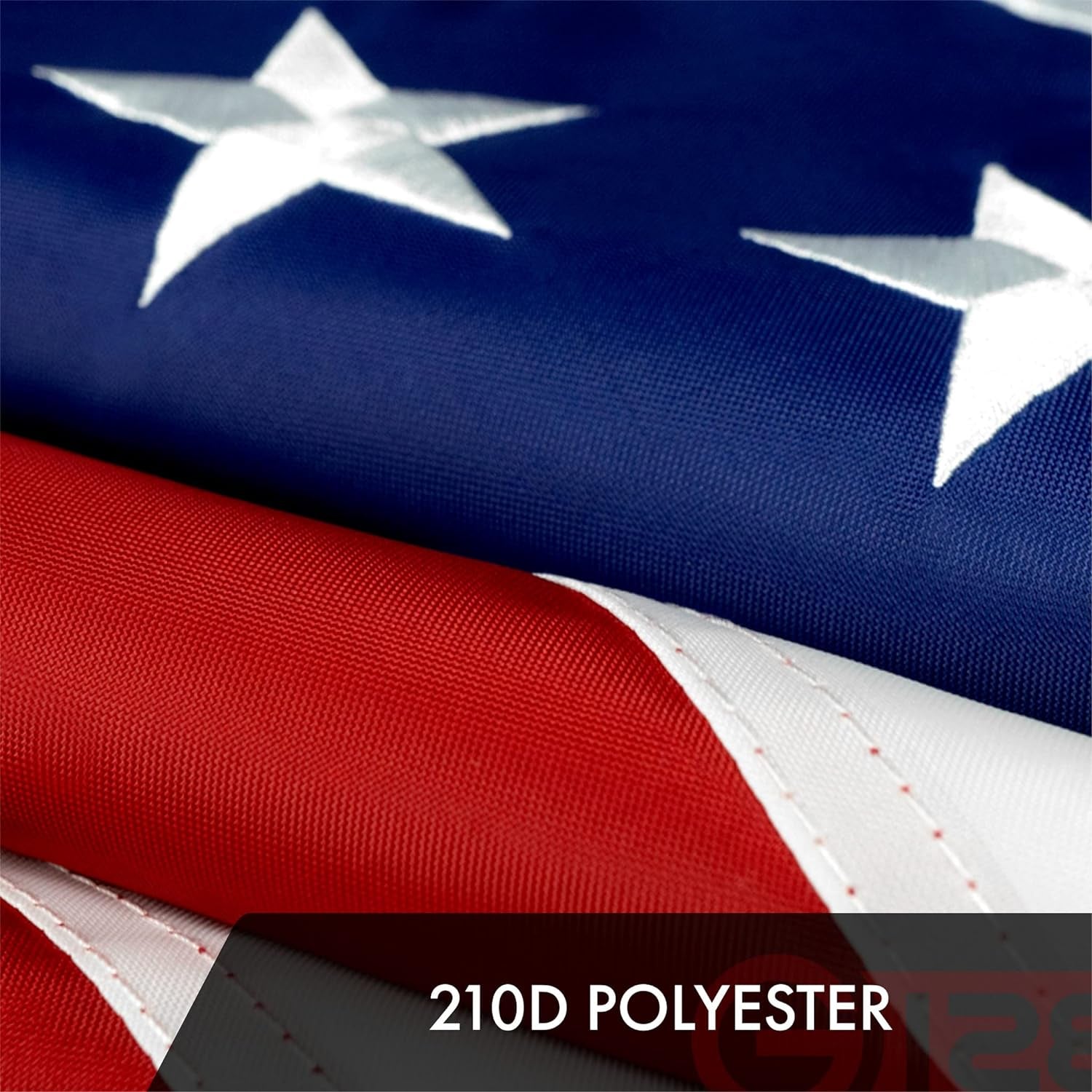 G128 American USA Flag | 20X30 Ft | Toughweave Series Embroidered 600D Polyester | Country Flag, Embroidered Stars, Sewn Stripes, Indoor/Outdoor, Vibrant Colors, Brass Grommets