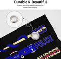 No One Fights Alone Multi Thin Line First Responder Flag 3X5 Ft Banner Indoor Outdoor Perfect Decoration