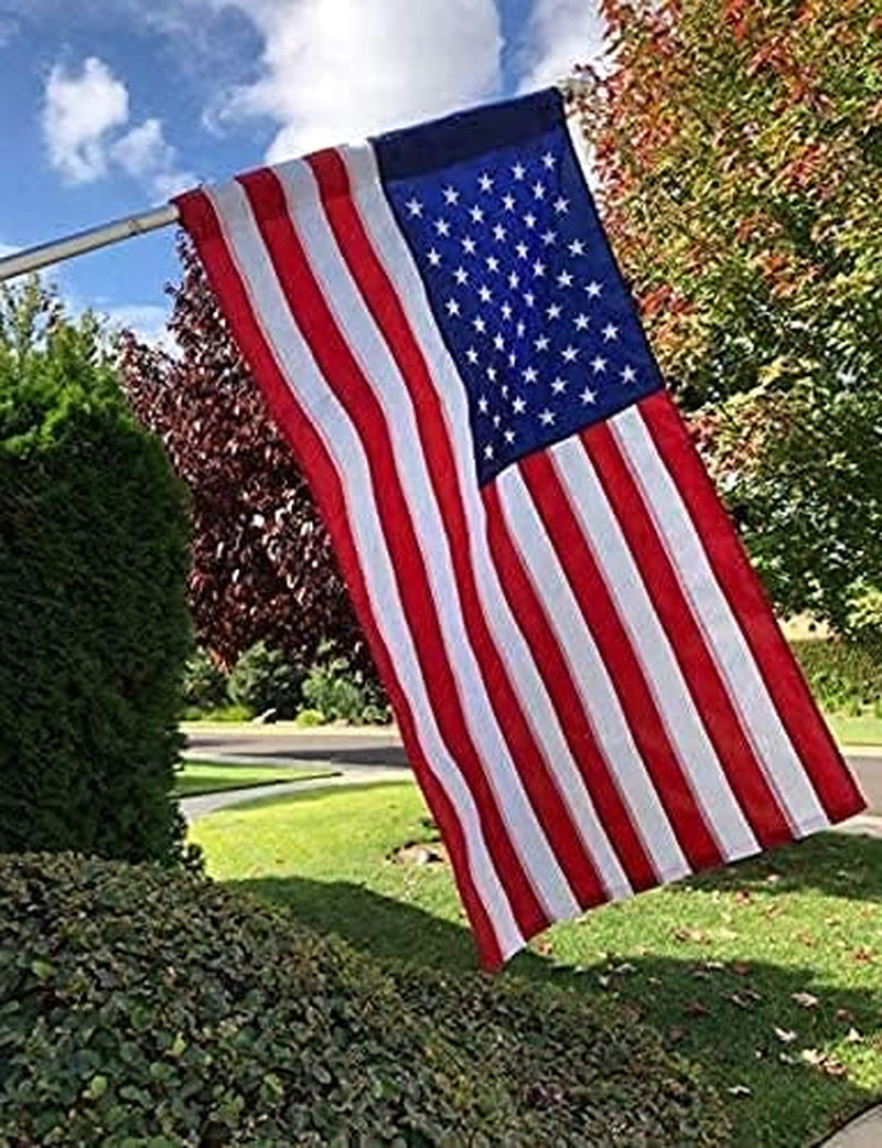 American Flag 3X5Ft Sleeve Style, American Flags for outside 3X5 FT, US Flag- Embroidered Stars/Sewn Stripes/Heavy-Duty Nylon