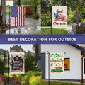 Hogardeck 2PC Garden Flag Holder Stand, Thickened Pole Sturdy and Straight Premium Yard Flag Holder Weather-Proof Metal Flagpole for American Flag, Garden Flag
