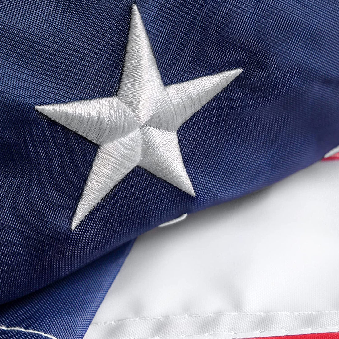 American Flag 51 Embroidered Stars 3X5 Outdoor Heavy Duty Flag