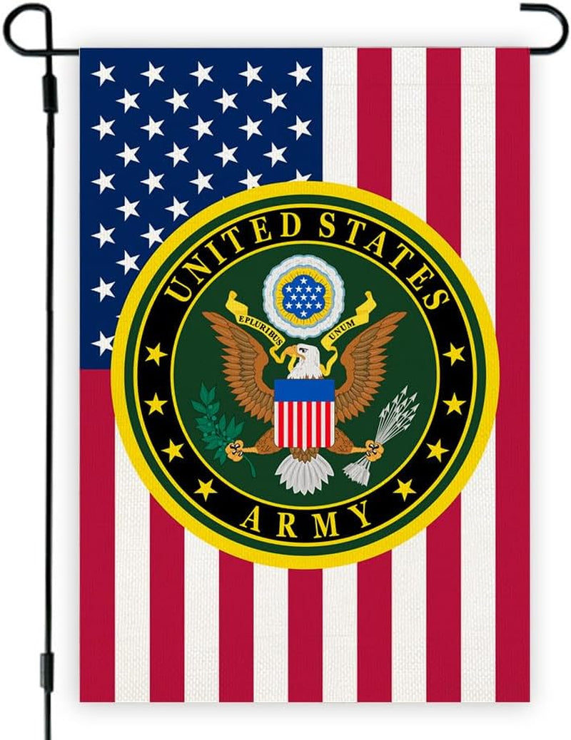 US Army United State Army Star Garden Flag Armed Forces Rangers House Flag American US Military Veterans Retire Decorations Gift Home Garden Double Sided Banner Outdoor Family Party