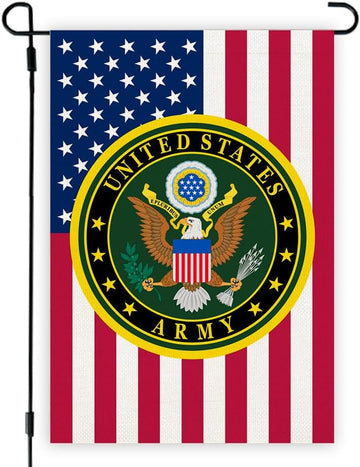 US Army United State Army Star Garden Flag Armed Forces Rangers House Flag American US Military Veterans Retire Decorations Gift Home Garden Double Sided Banner Outdoor Family Party